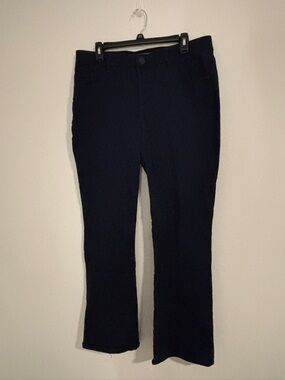 Democracy Ab Solution Straight Leg Panta Sz 16W Navy Office Career Casual Preppy